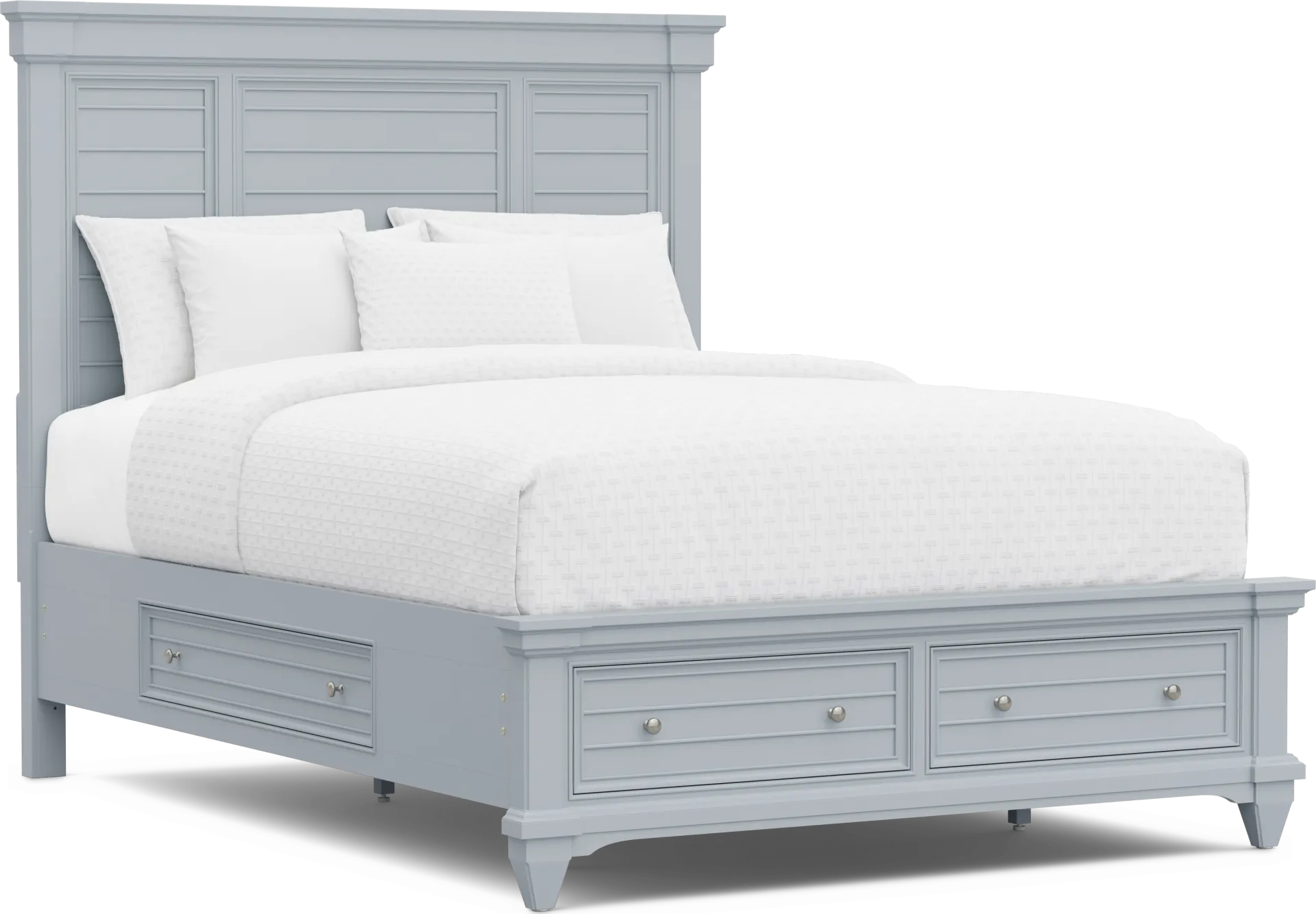 Hilton Head Blue 5 Pc Queen Storage Bedroom - Image 2