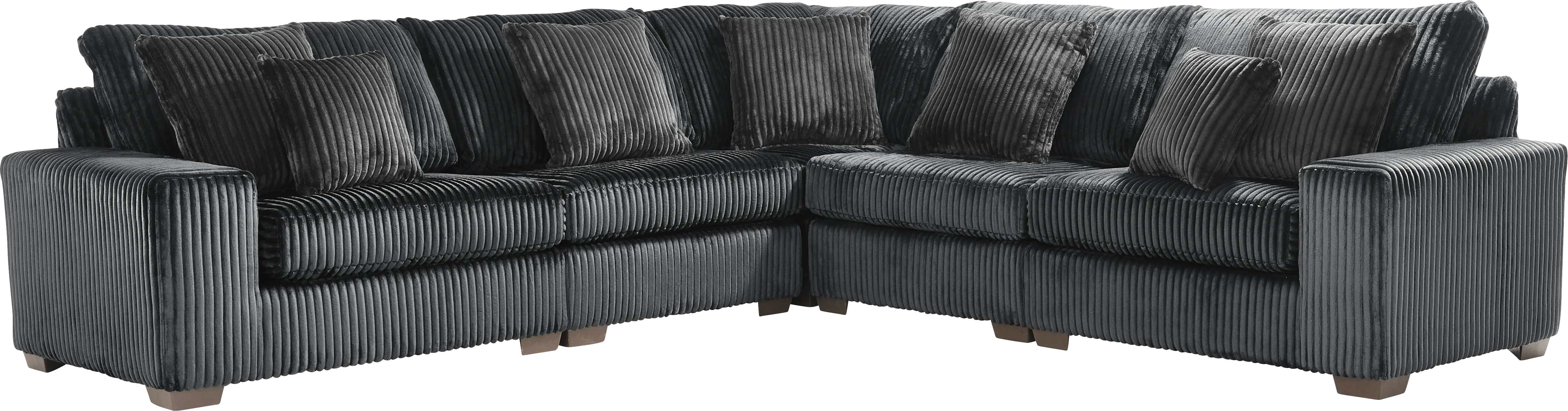 Lexford Park Black 5 Pc Sectional - Thumbnail - Image 1