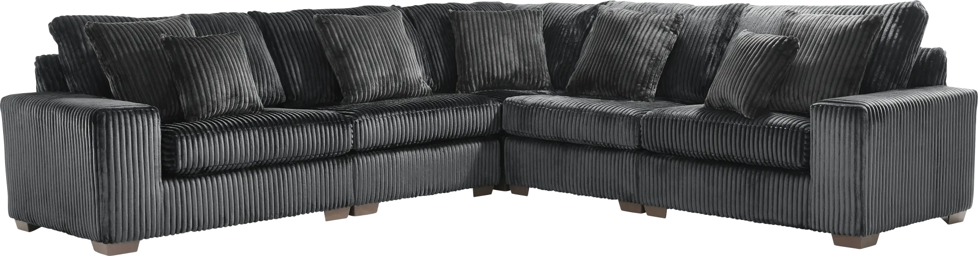 Lexford Park Black 5 Pc Sectional - Image 2