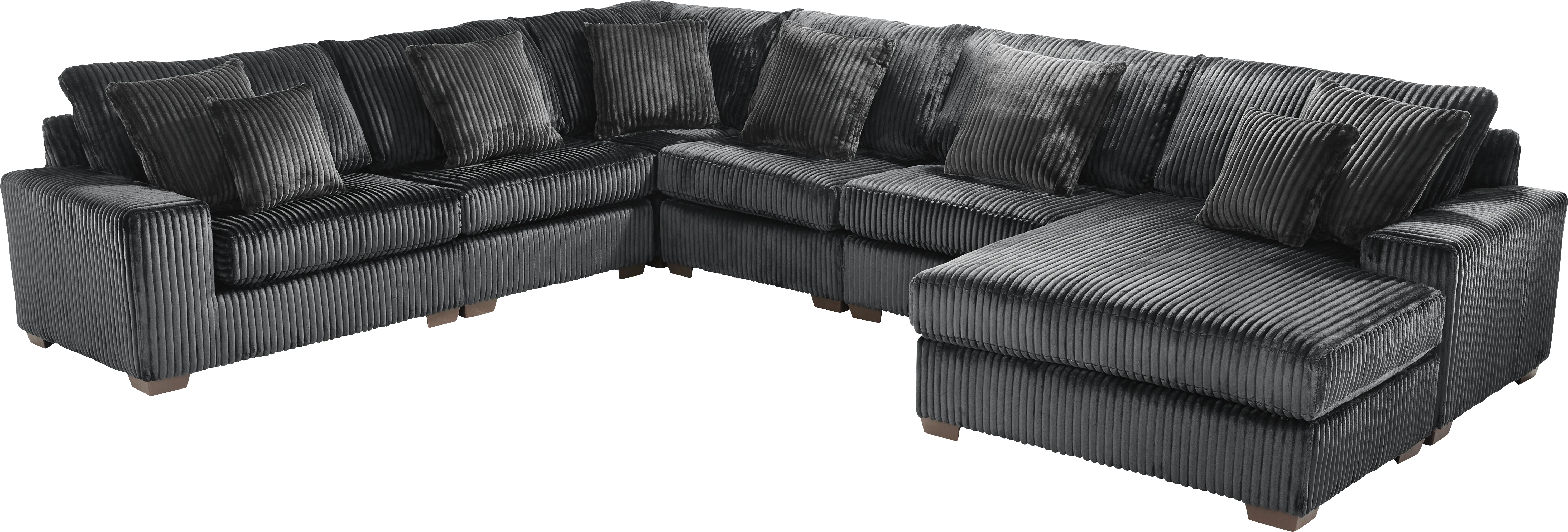 Lexford Park Black 6 Pc Sectional - Thumbnail - Image 1