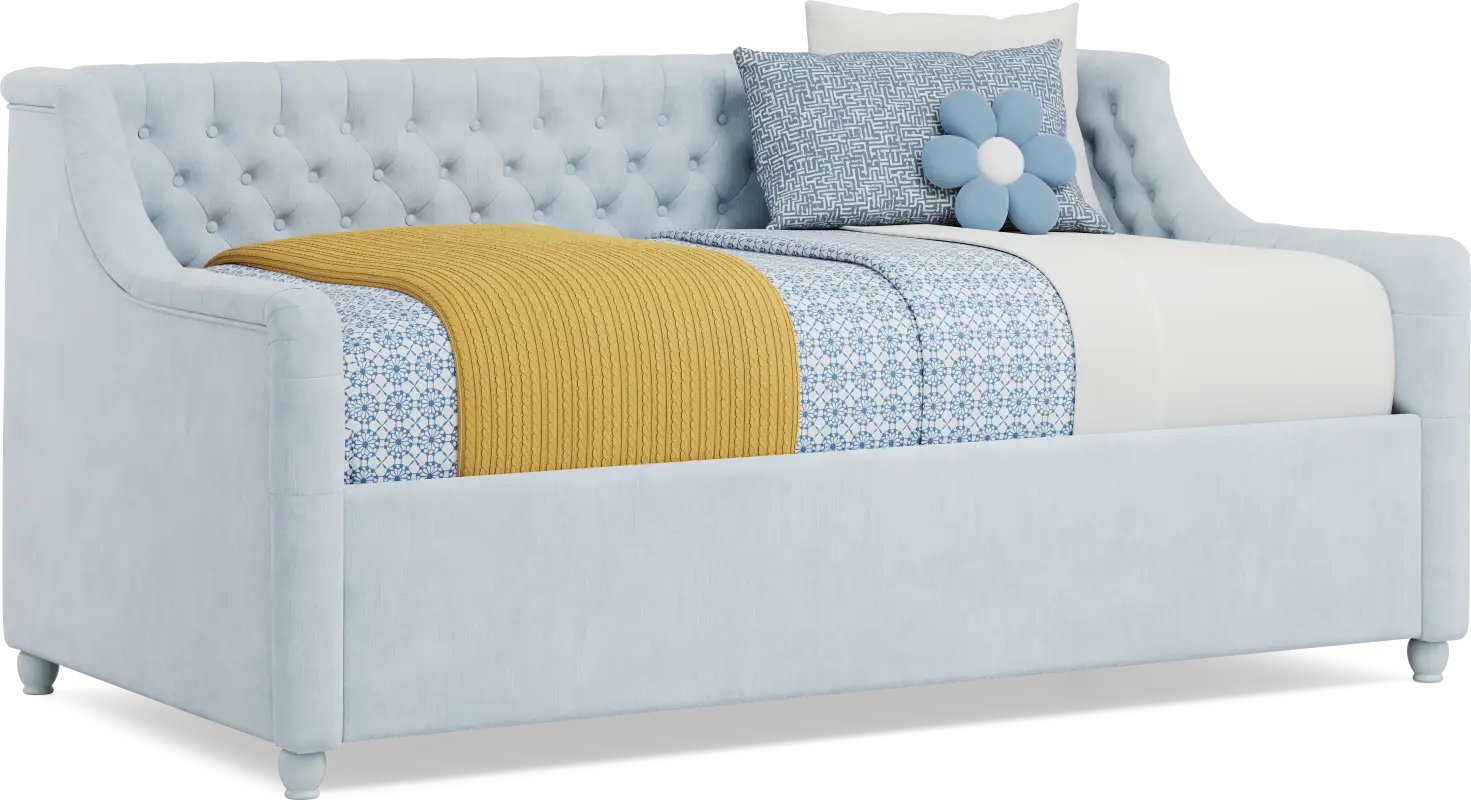 Alena Light Blue Twin Daybed