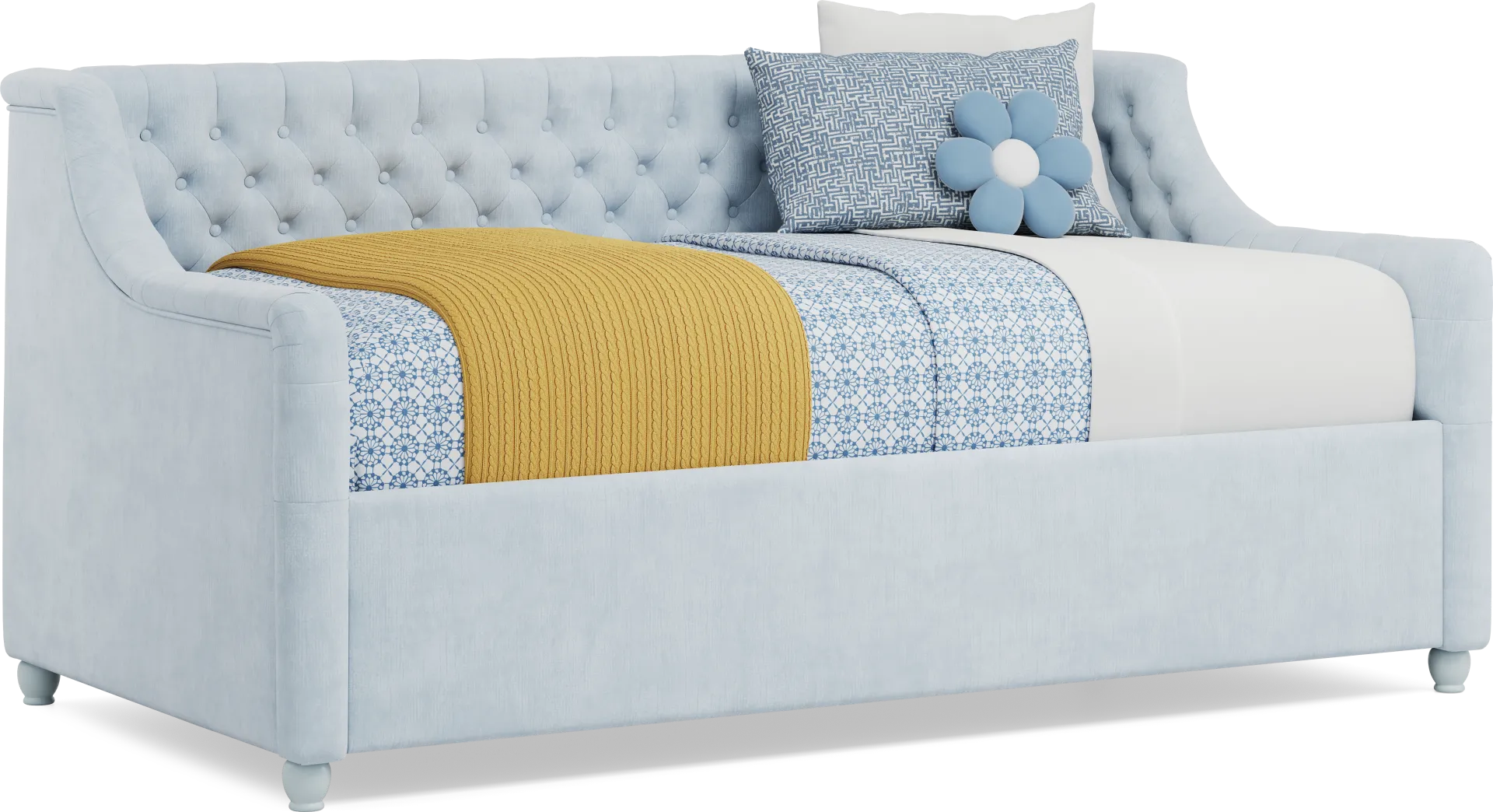 Kids Lindbrook Sand Bedroom with Alena Light Blue Twin Daybed - Image 5