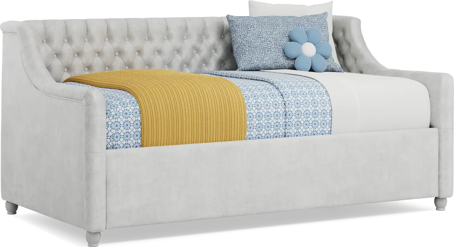 Alena Silver Twin Daybed