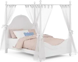 4 pc full canopy bed