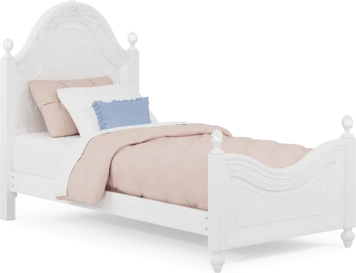 Disney Princess White Twin Panel Bed