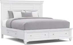 3 pc king panel bed with storage