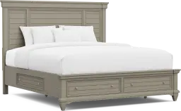 3 pc king panel bed with storage