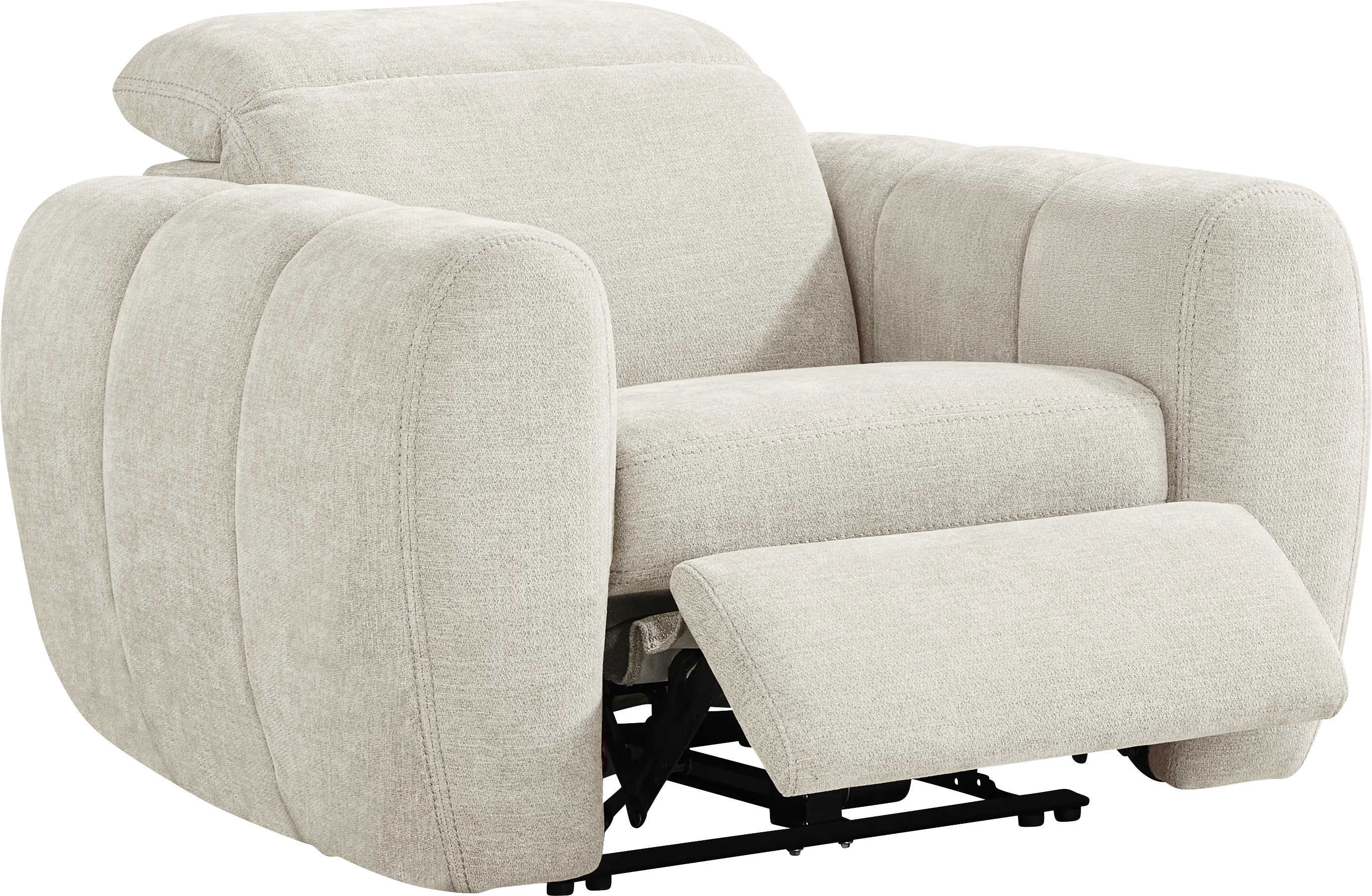 Laurel Heights Gray Dual Power Recliner - Thumbnail - Image 1