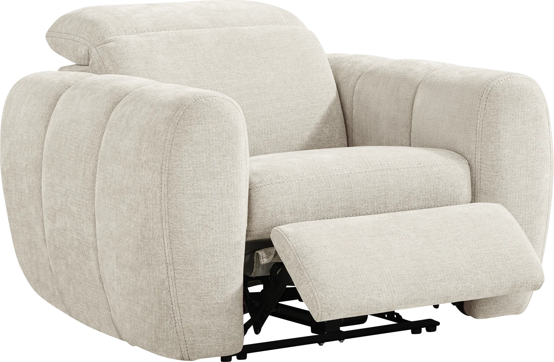 Laurel Heights Gray Dual Power Recliner - Image 1