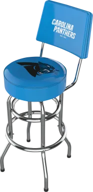 Carolina Panthers Blue Swivel Barstool with Back