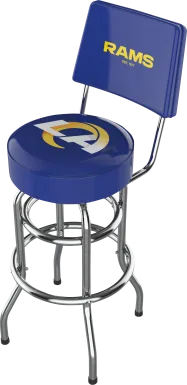 Los Angeles Rams Blue Swivel Barstool with Back