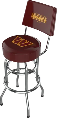 Washington Commanders Burgundy Swivel Barstool with Back