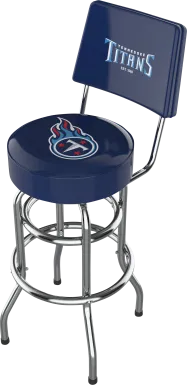Tennessee Titans Blue Swivel Barstool with Back