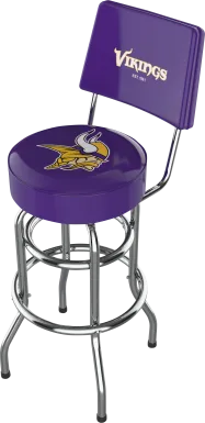 Minnestoa Vikings Purple Swivel Barstool with Back