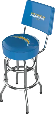 Los Angeles Chargers Blue Swivel Barstool with Back