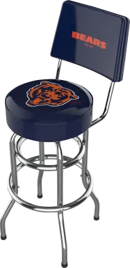 Chicago Bears Navy Swivel Barstool with Back