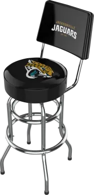 Jacksonville Jaguars Black Swivel Barstool with Back