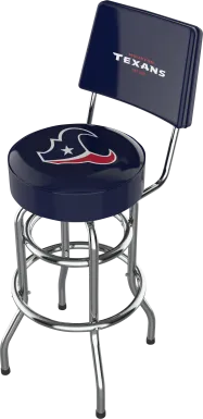 Houston Texans Blue Swivel Barstool with Back