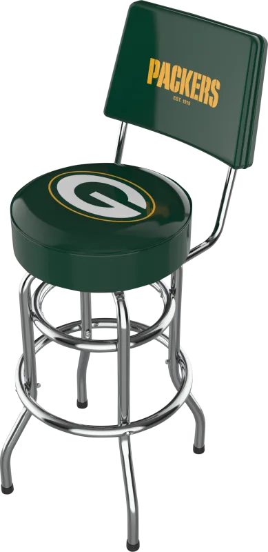 Green Bay Packers Swivel Barstool with Back