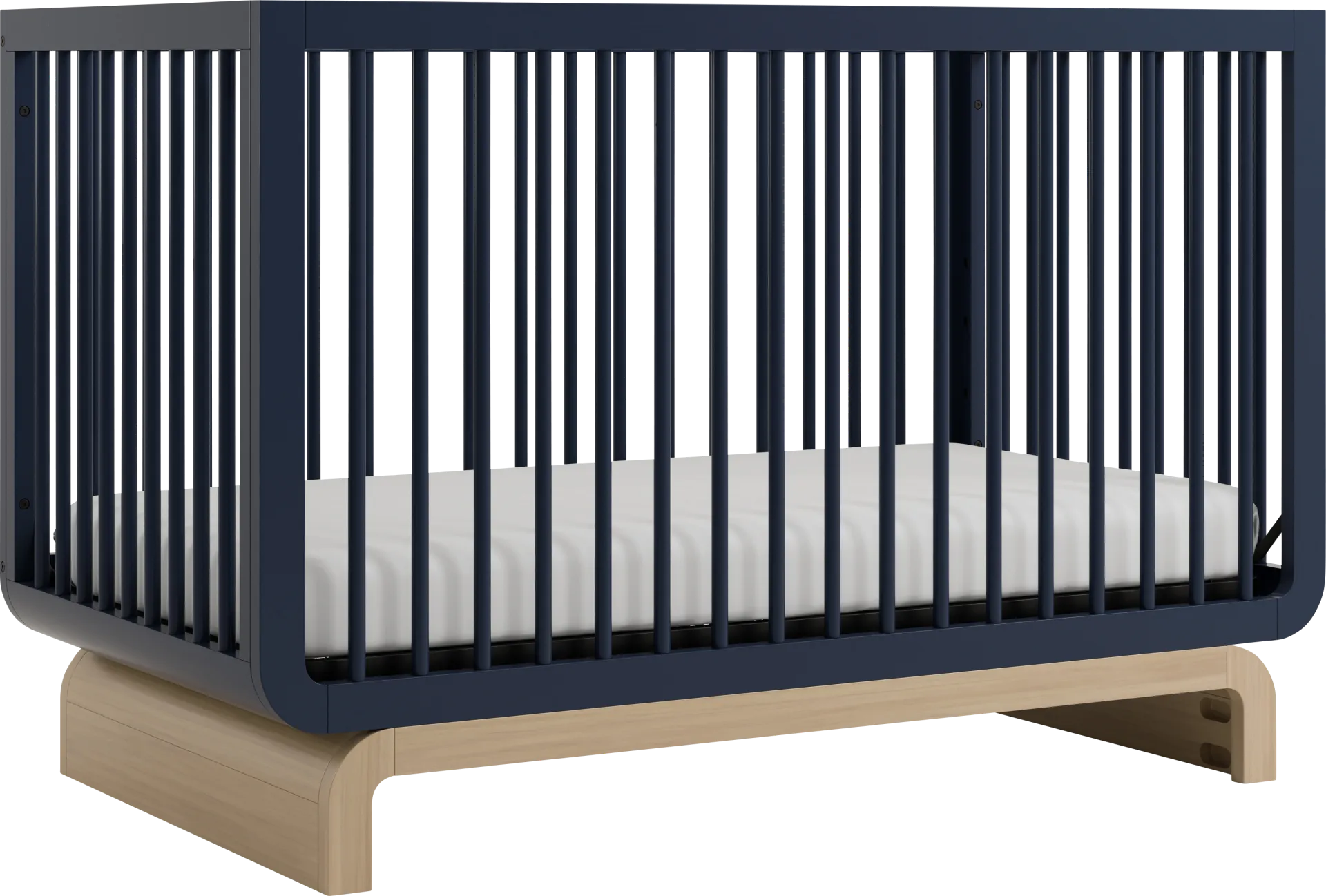 Kids Solde Blue/Driftwood Convertible Crib - Image 1