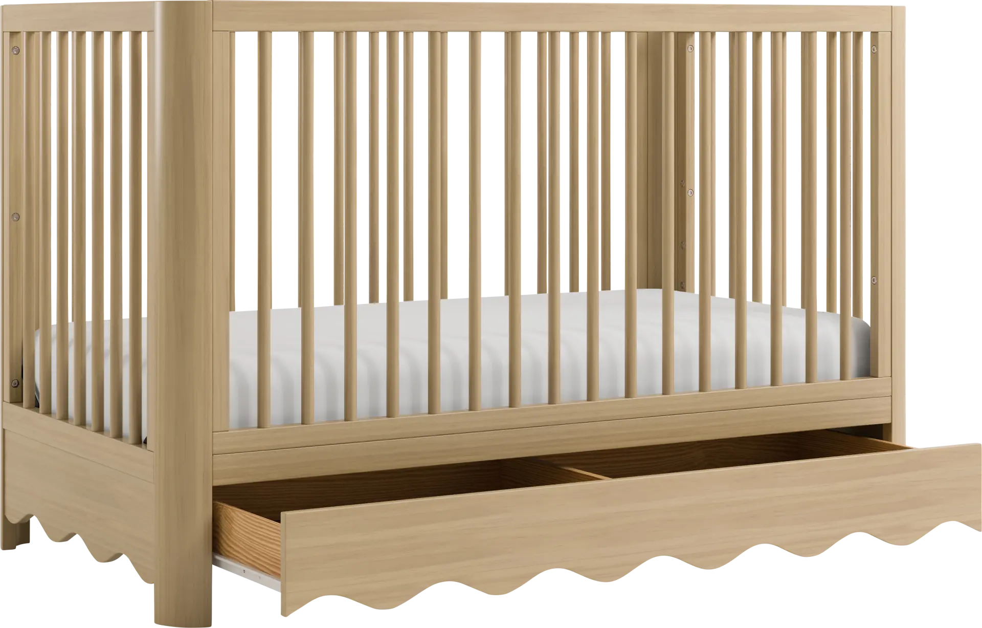 Kids Zoana Brown Convertible Crib