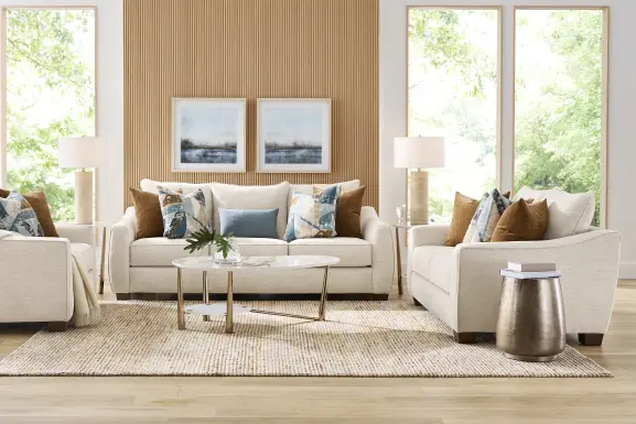 Odette Ivory 2 Pc Living Room