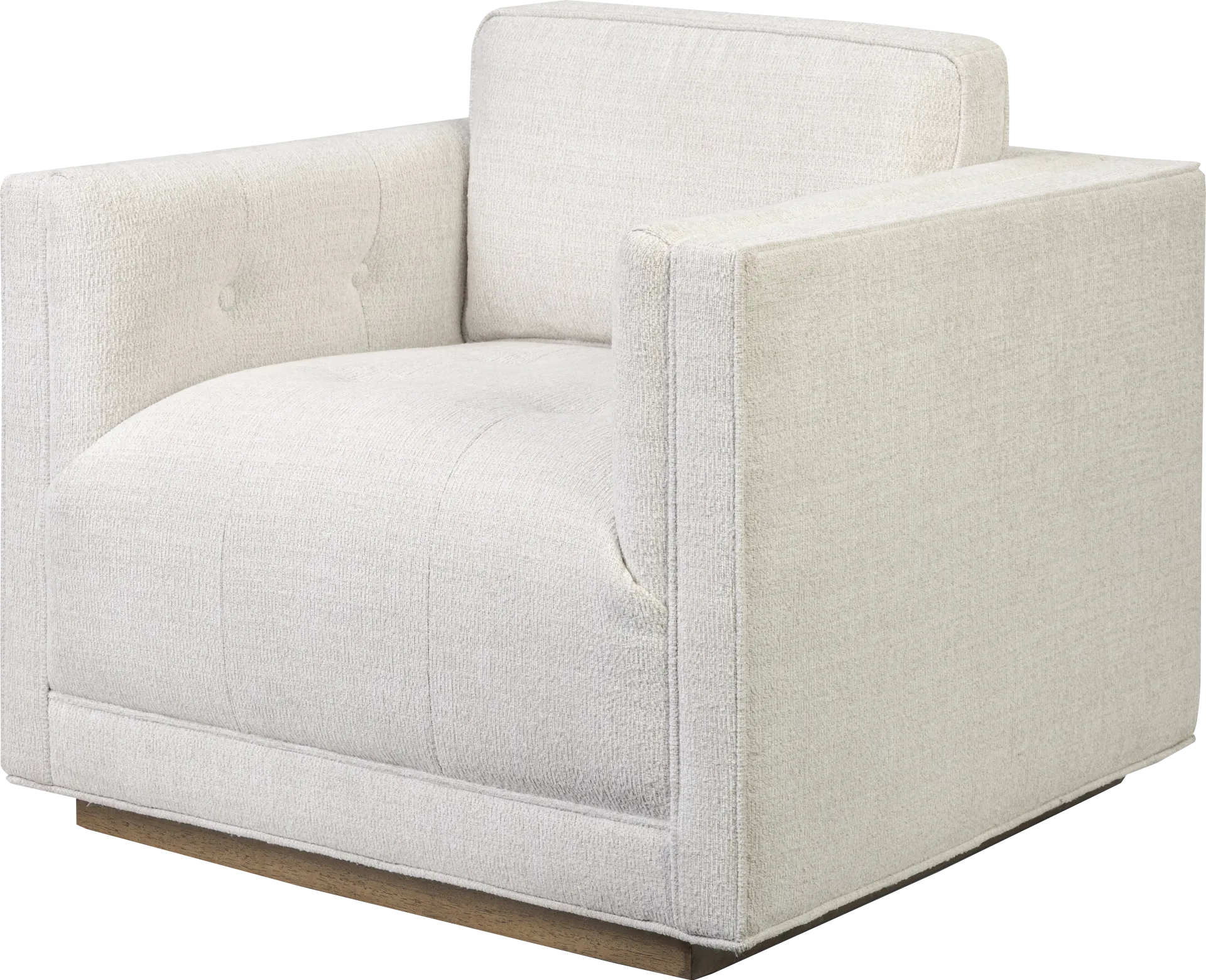 Camelot White Swivel Chair - Image 1