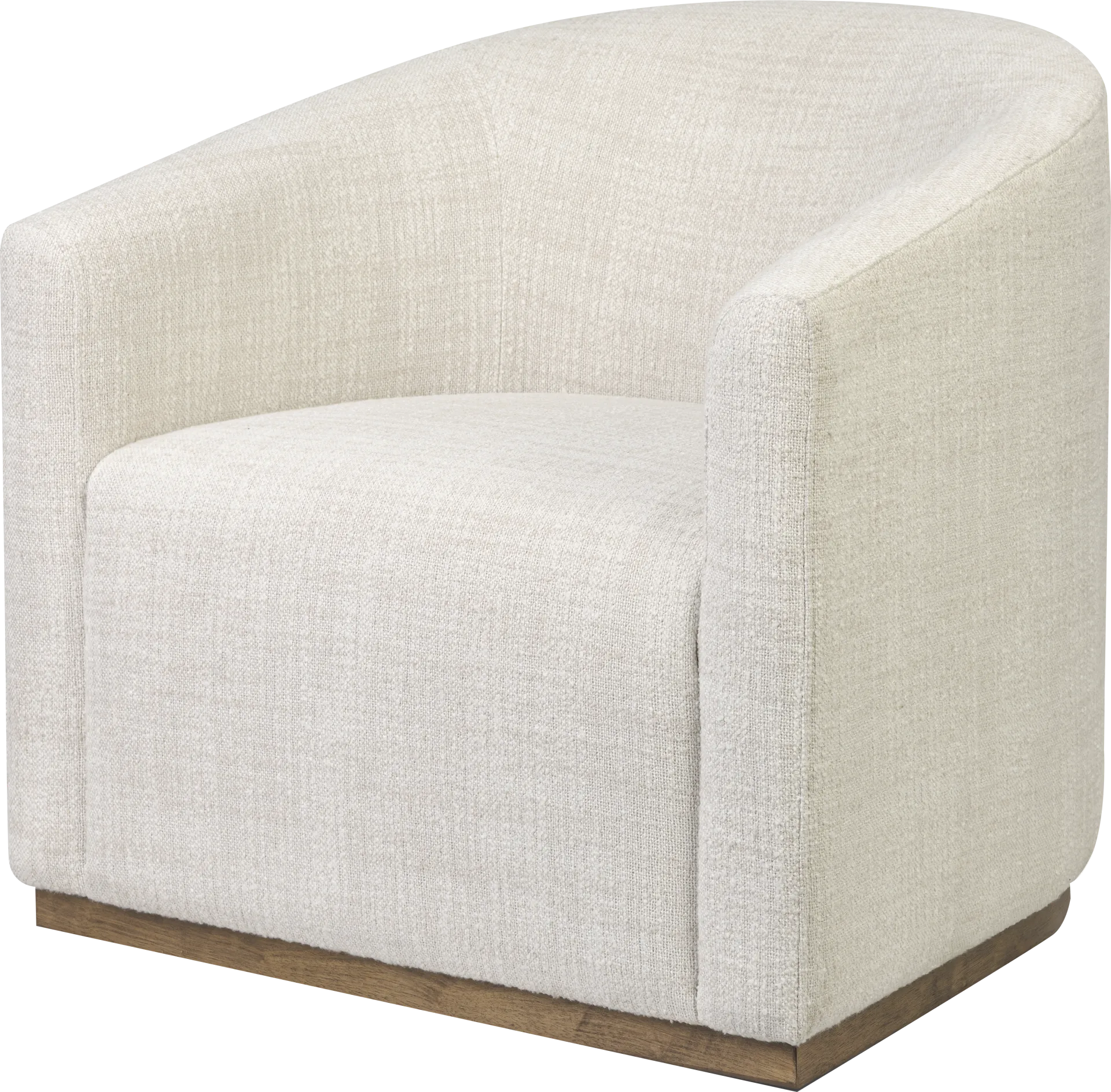 Claudette Beige Swivel Chair - Image 1