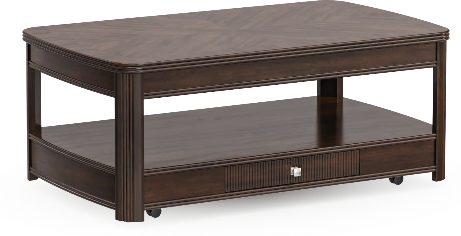 Sedalia Merlot Lift-Top Cocktail Table