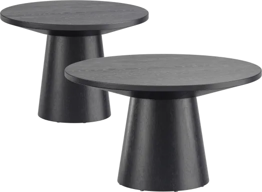 Kendall Black 2 Pc Table Set