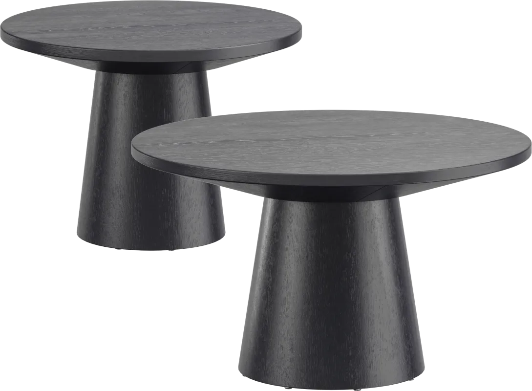 Kendall Black 2 Pc Table Set