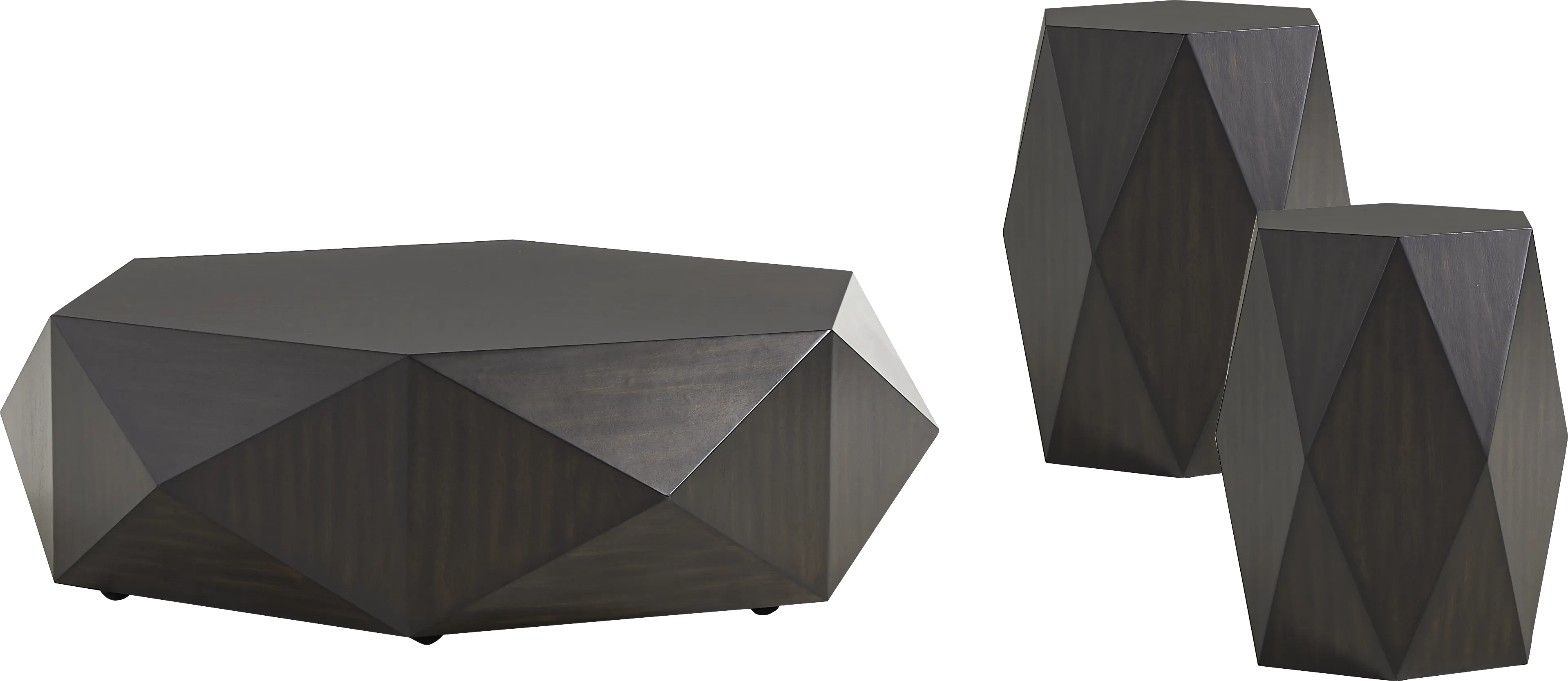 Arcadia Black 3 Pc Table Set - Thumbnail - Image 1