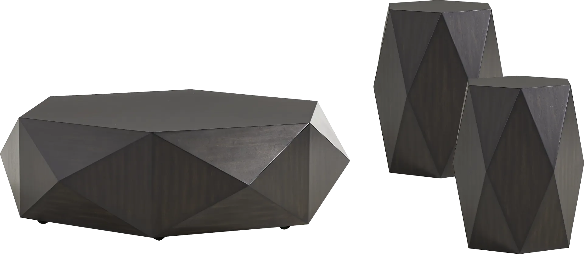 Arcadia Black 3 Pc Table Set - Image 1