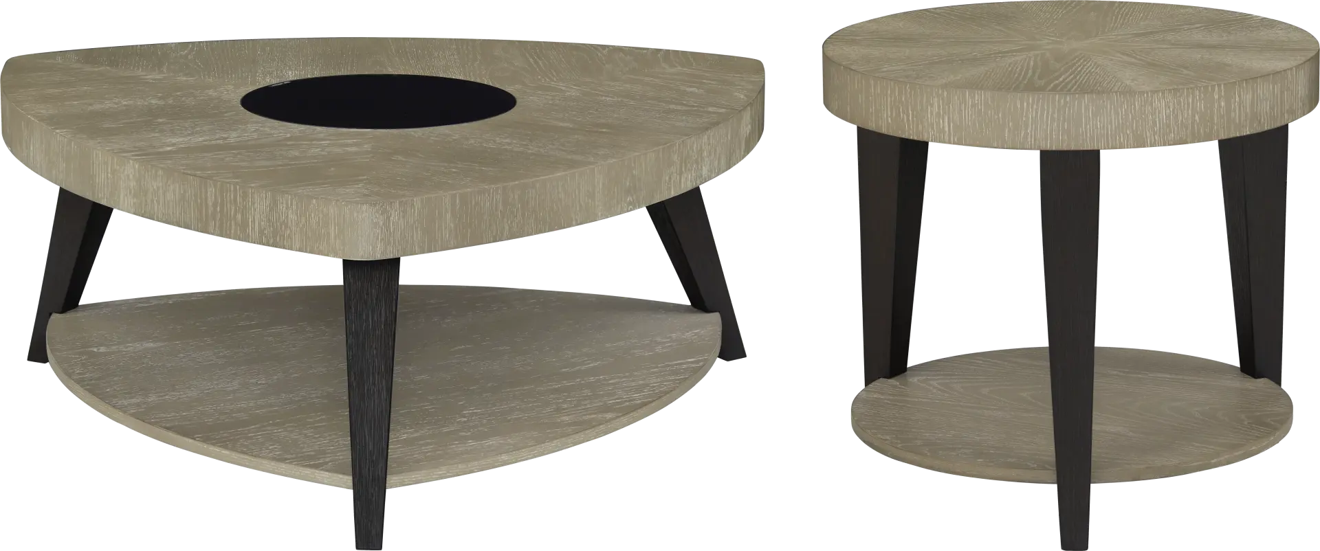 Rosalie Gray 2 Pc Table Set