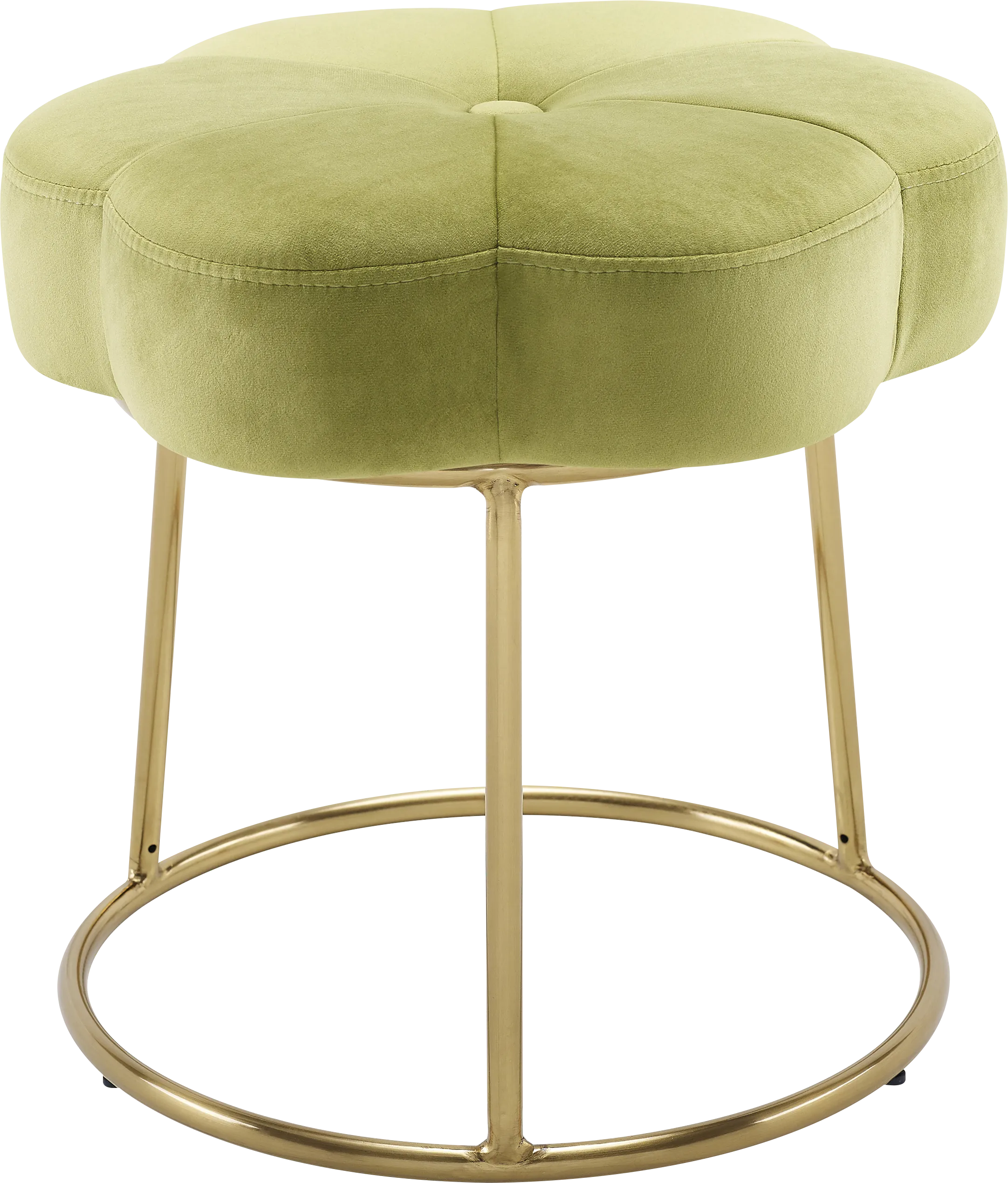 Silver Lane Green Vanity Stool - Thumbnail - Image 1