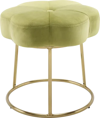 Silver Lane Green Vanity Stool