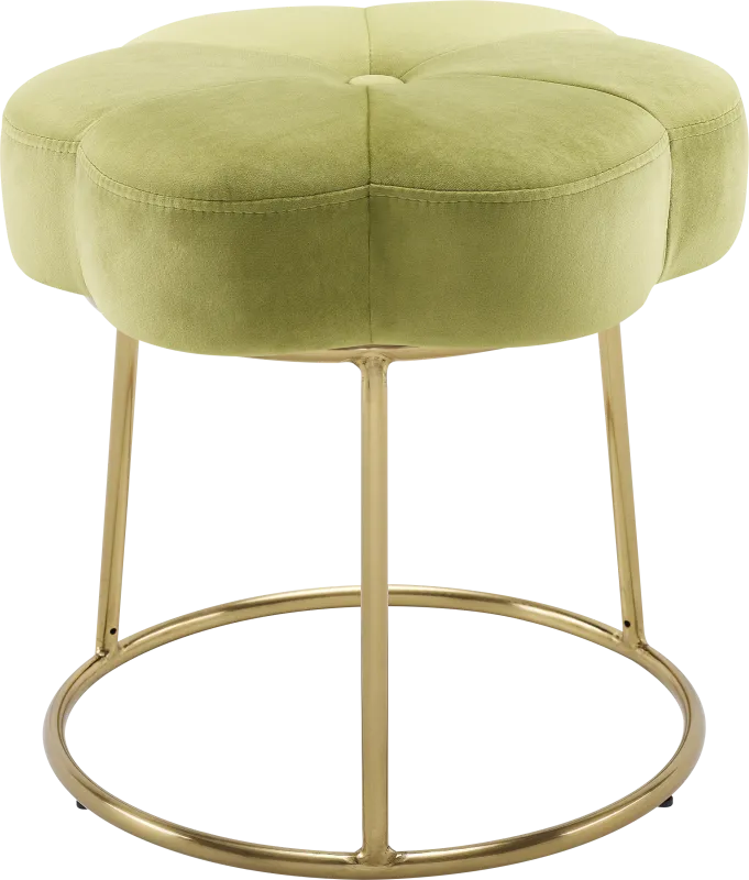 Silver Lane Green Vanity Stool