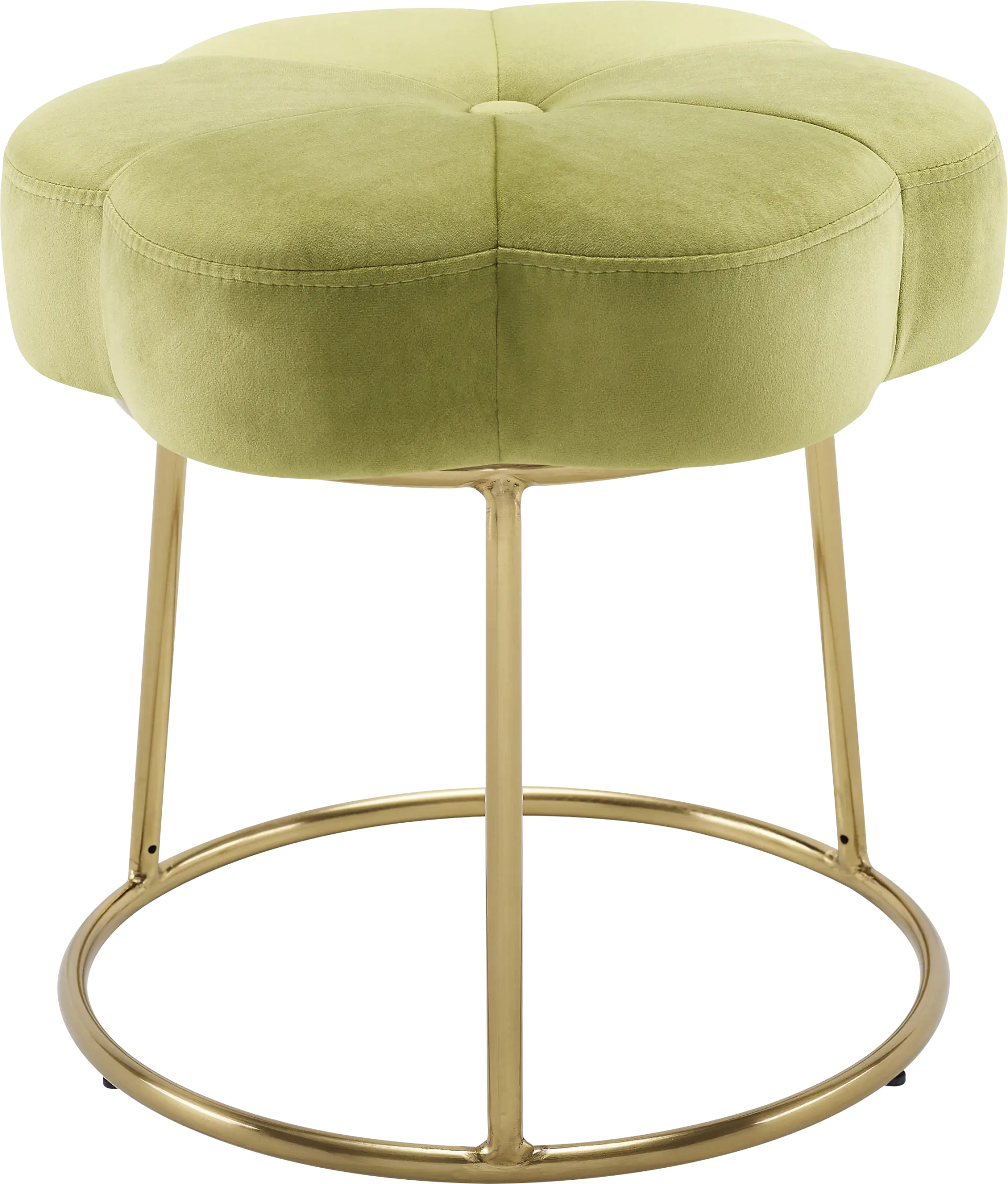 Silver Lane Green Vanity Stool