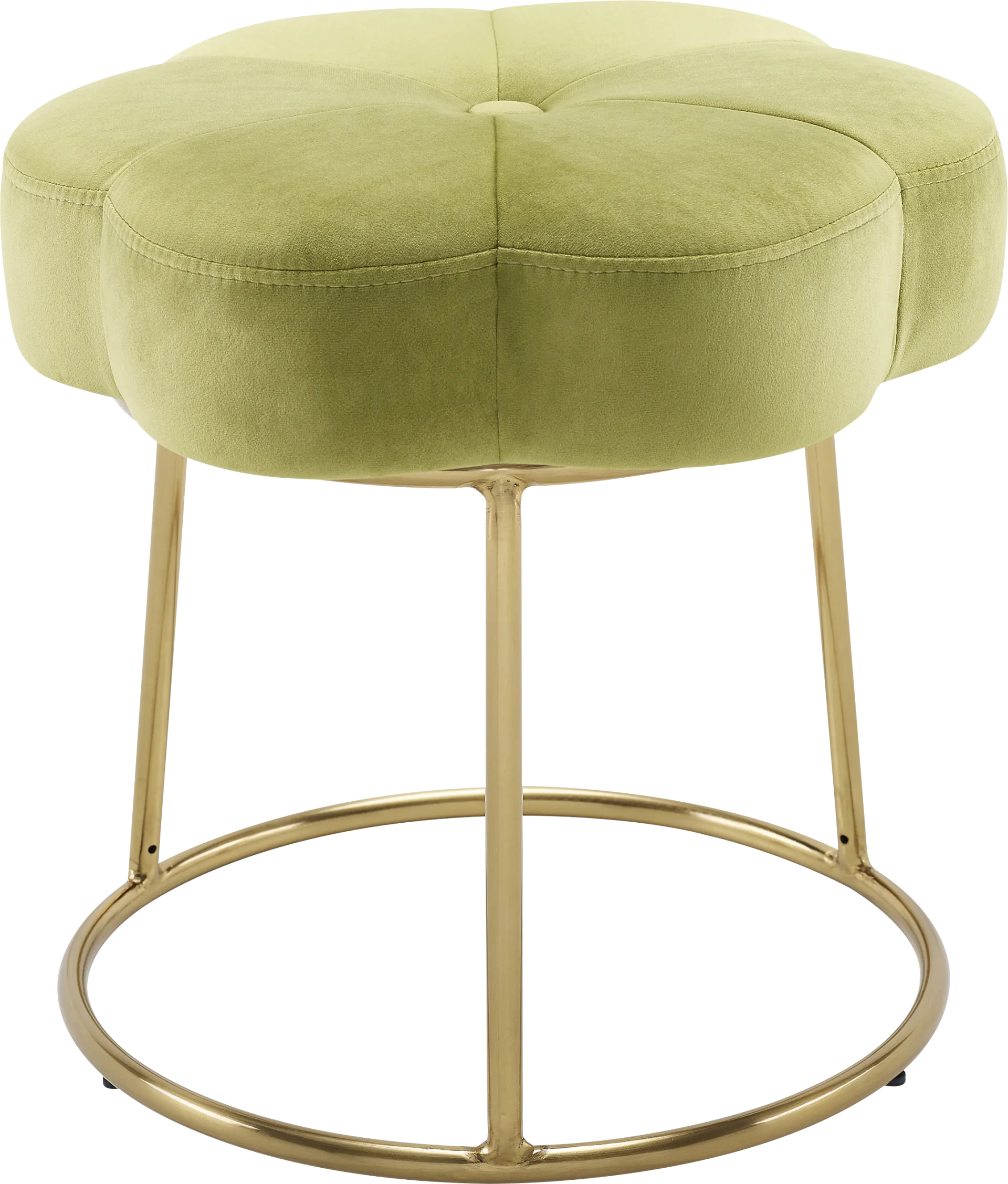 Silver Lane Green Vanity Stool - Image 1