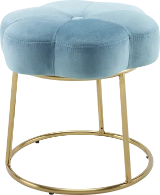 Silver Lane Blue Vanity Stool