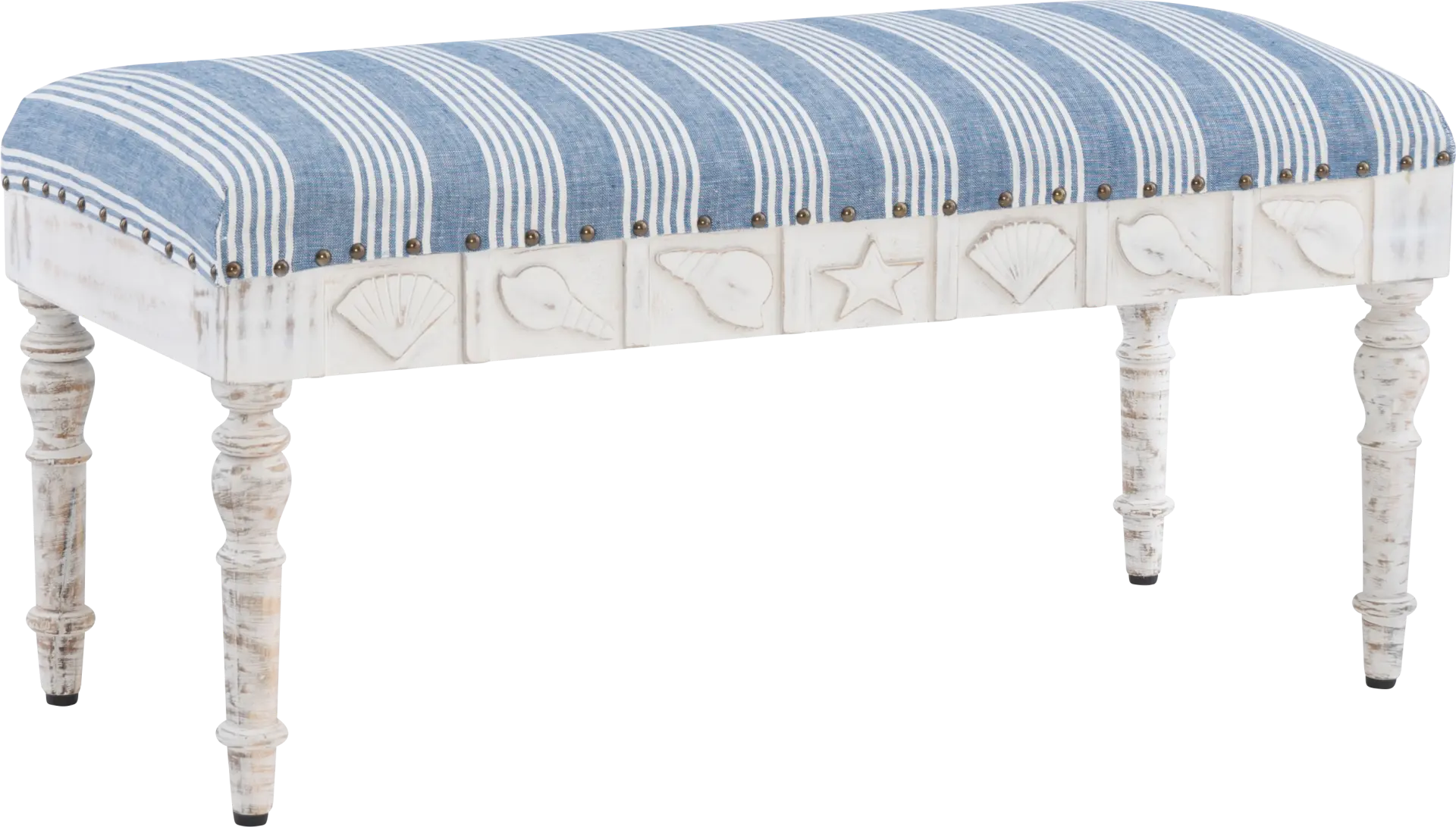 Vontue II White/Blue Bench