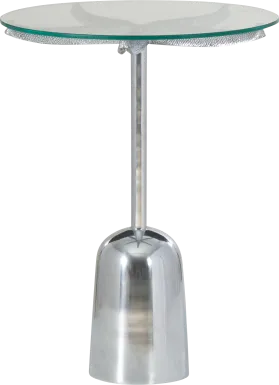 Halwin Silver Accent Table