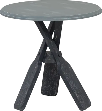 Glascour Navy Accent Table
