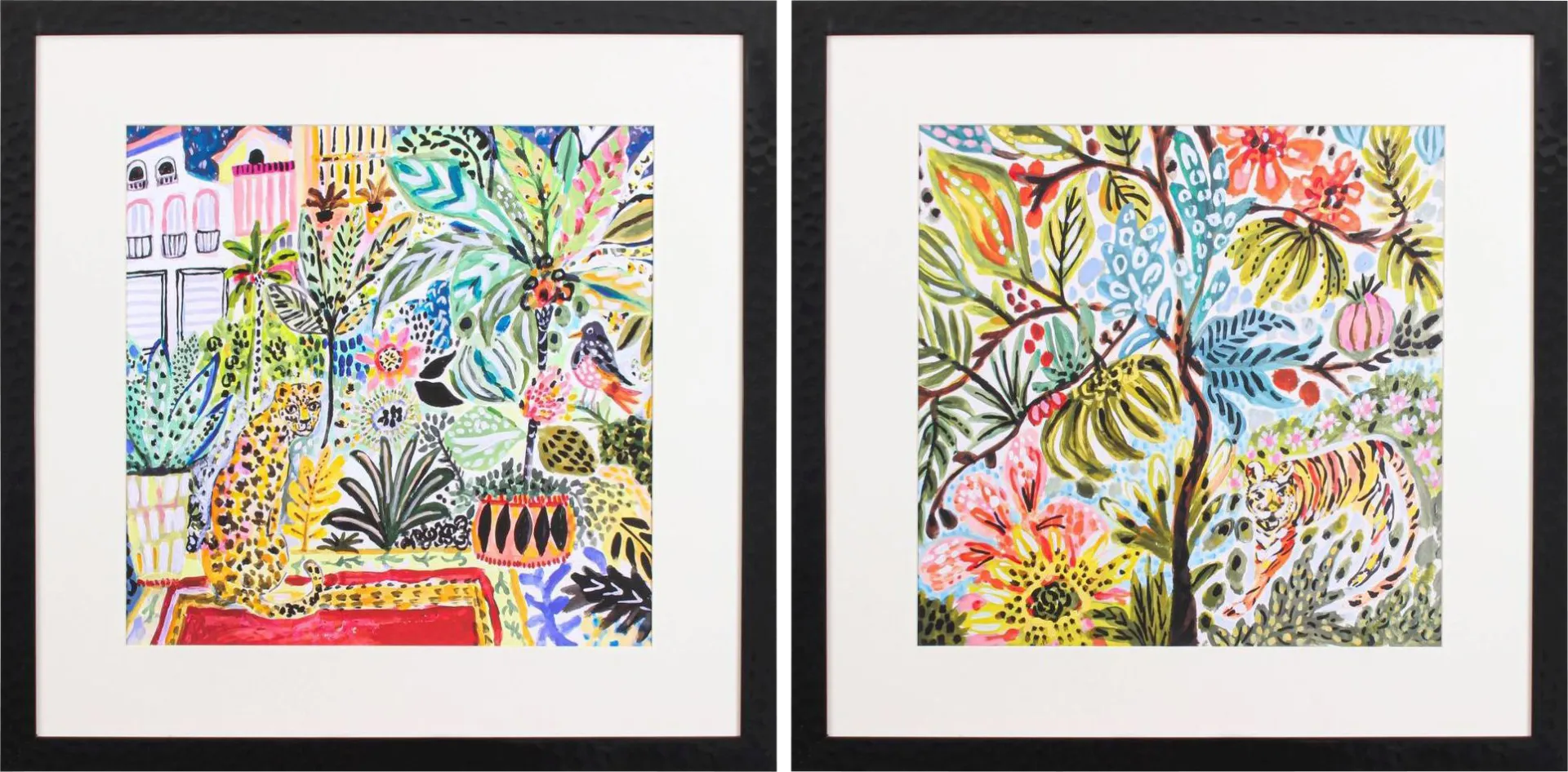 Bentlix Green Artwork, Set of 2 - Image 1