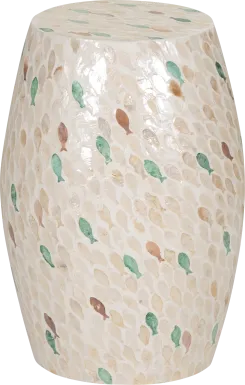 Poijour Ivory Accent Table