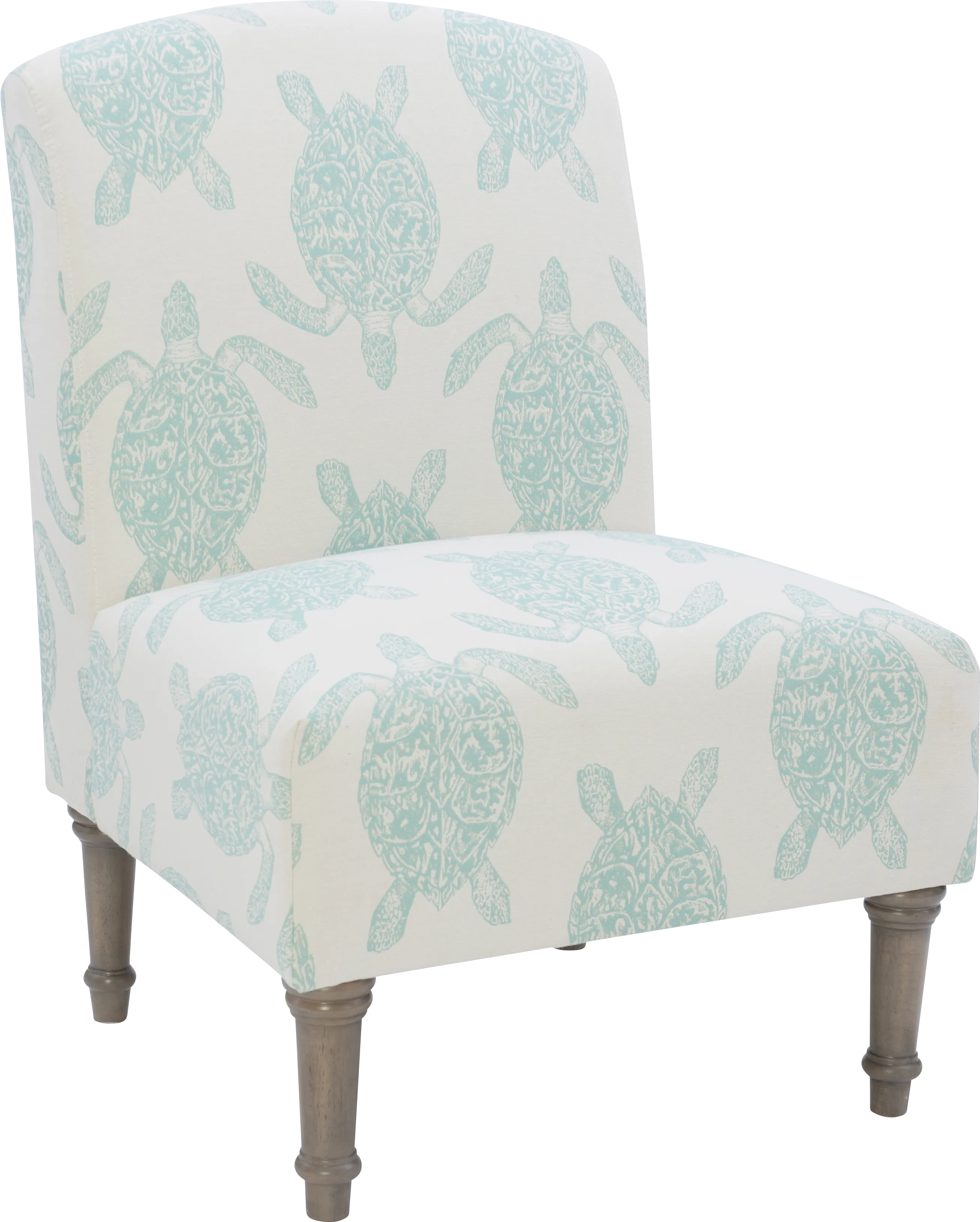 Eastchill Teal Accent Chair - Thumbnail - Image 1