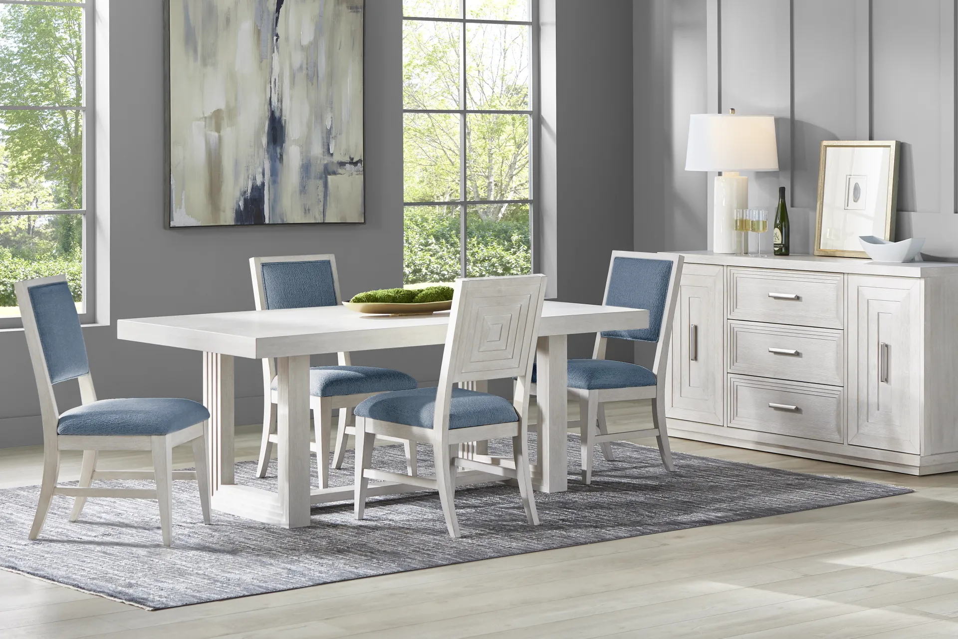 Royal Park Blue Side Chair - Image 2
