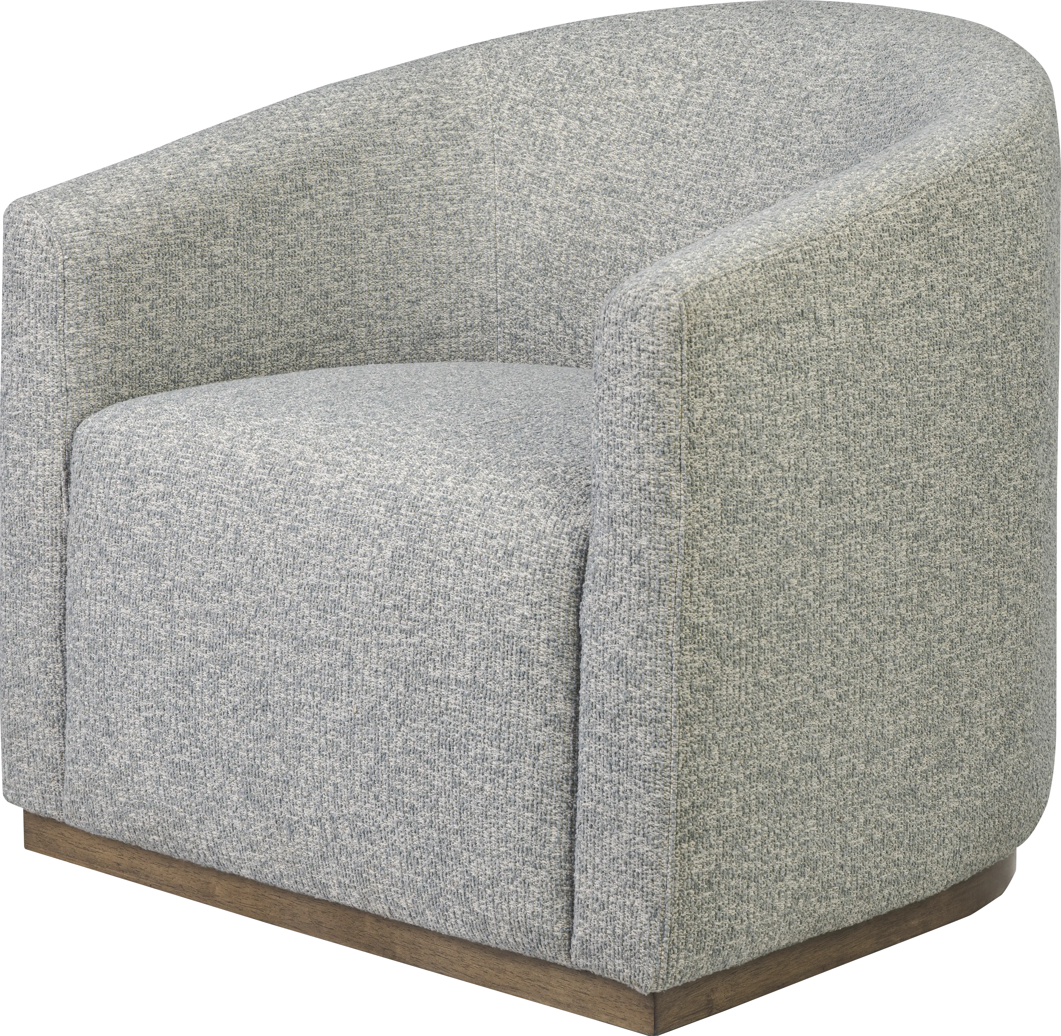 Claudette Blue Swivel Chair - Thumbnail - Image 1