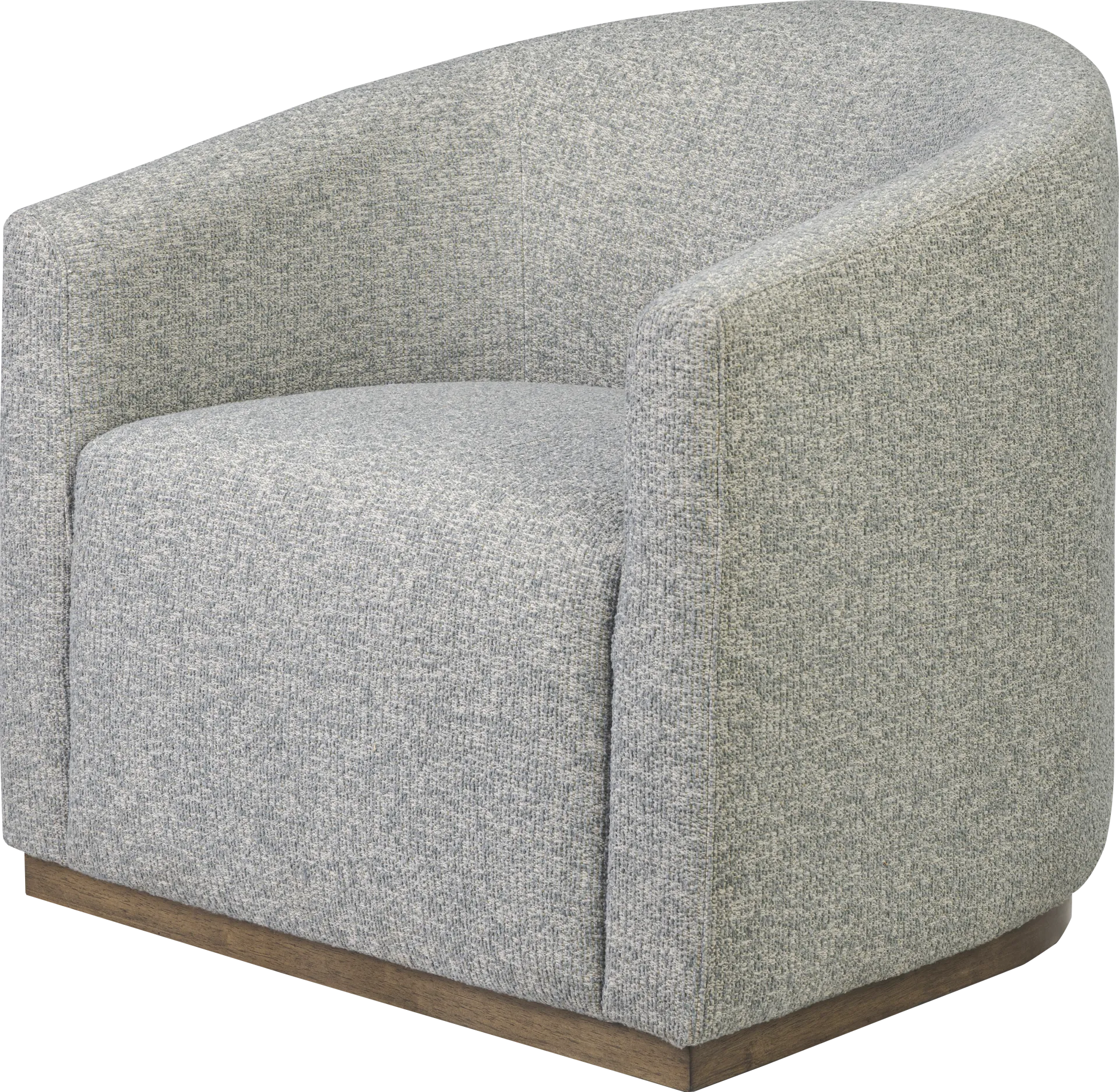 Claudette Blue Swivel Chair - Image 1