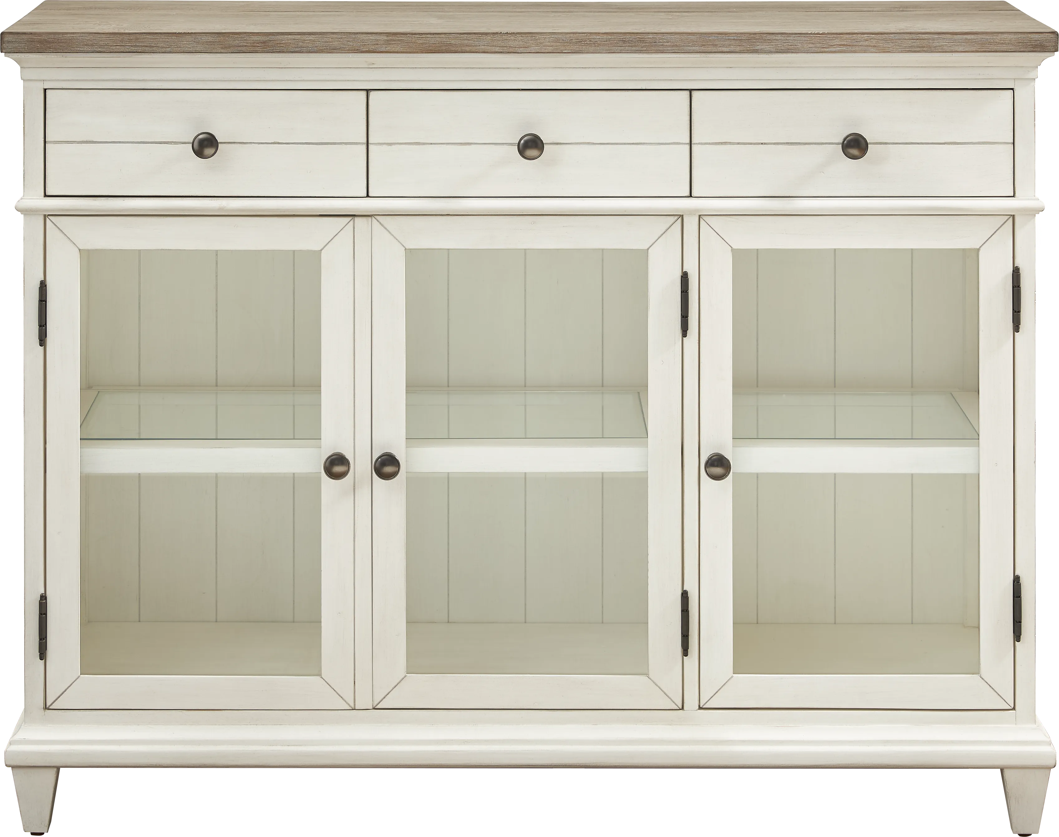 Lainey Cottage White Server - Thumbnail - Image 1